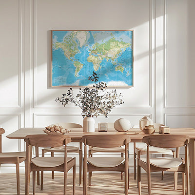 Populære verdenskort - Incado