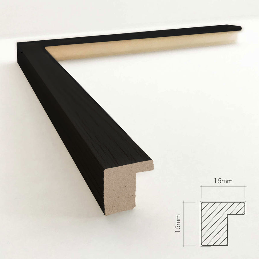 Træramme - Sort træstruktur - NordicLine