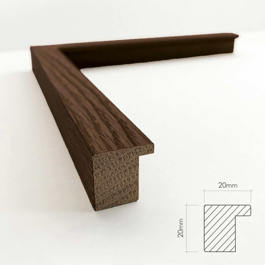 Egetræsramme - Massiv Røget Eg (bred) - NordicLine - Incado