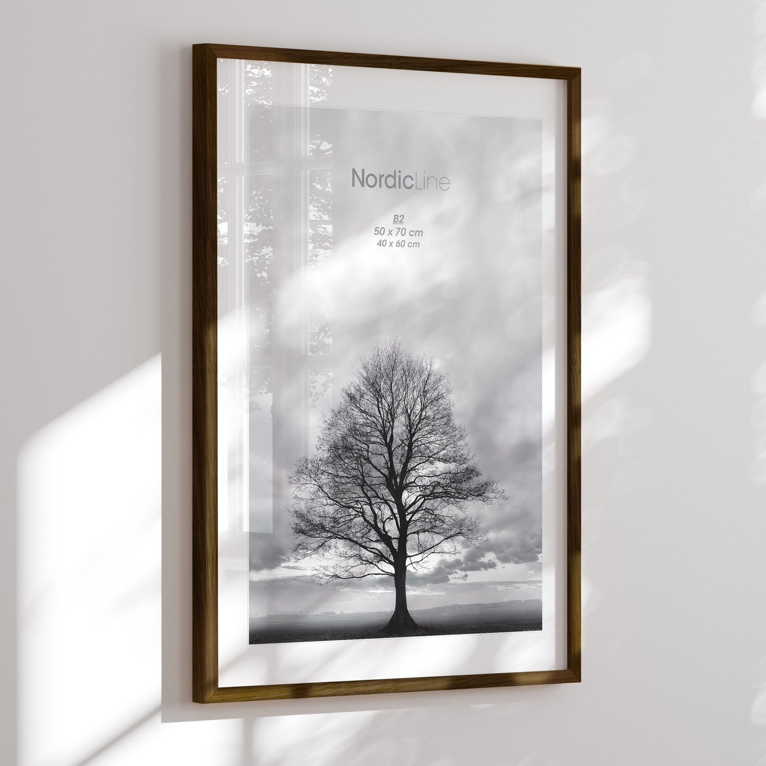 Egetræsramme - Massiv Røget Eg (bred) - NordicLine - Incado
