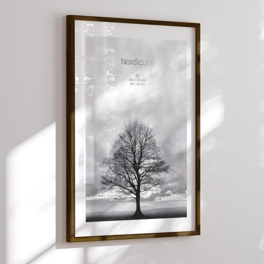 Egetræsramme - Massiv Røget Eg (bred) - NordicLine - Incado