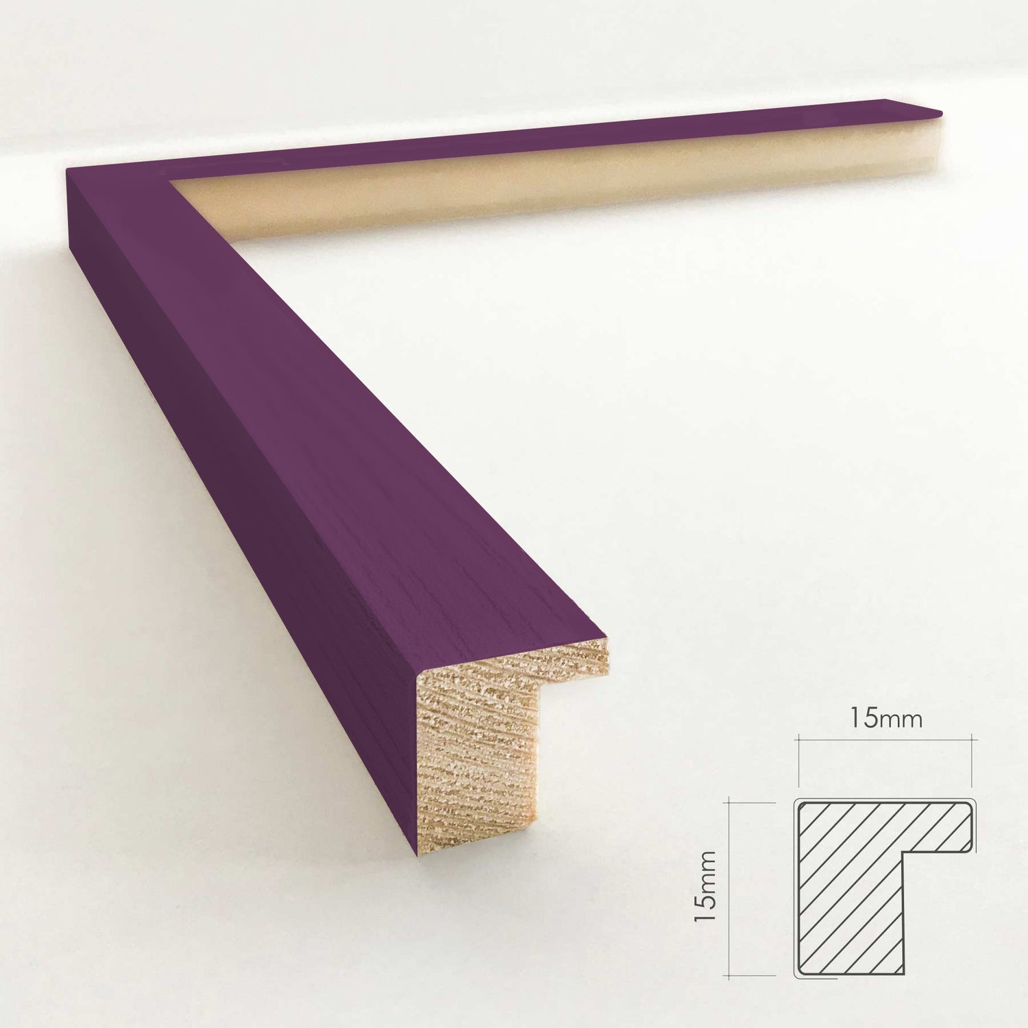 Træramme - Aubergine - NordicLine - Incado