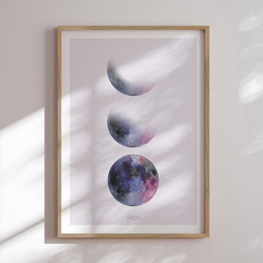 Plakat - Pink Moon Phase - Incado