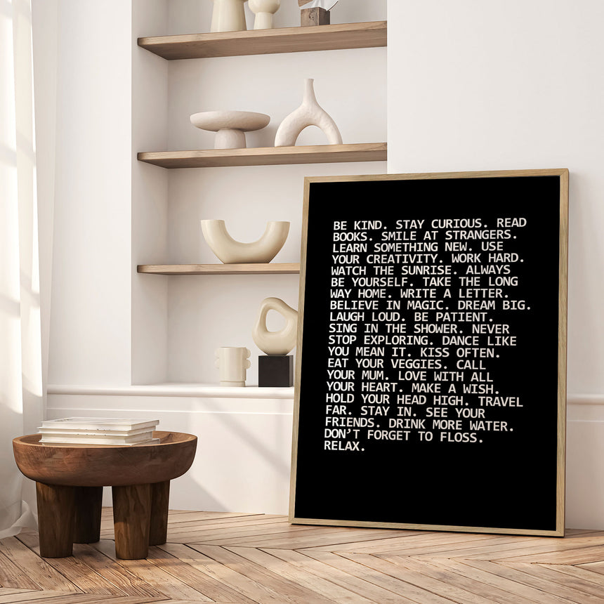 Plakat - Be Kind - Incado