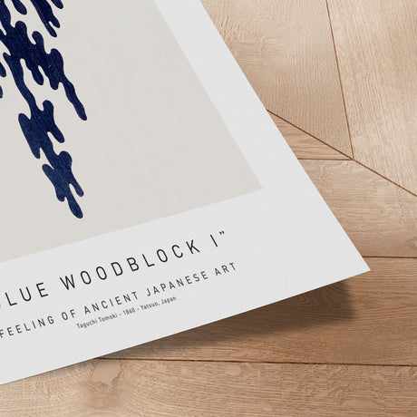 Plakat - Blue Woodblock I - Ancient Art - Incado