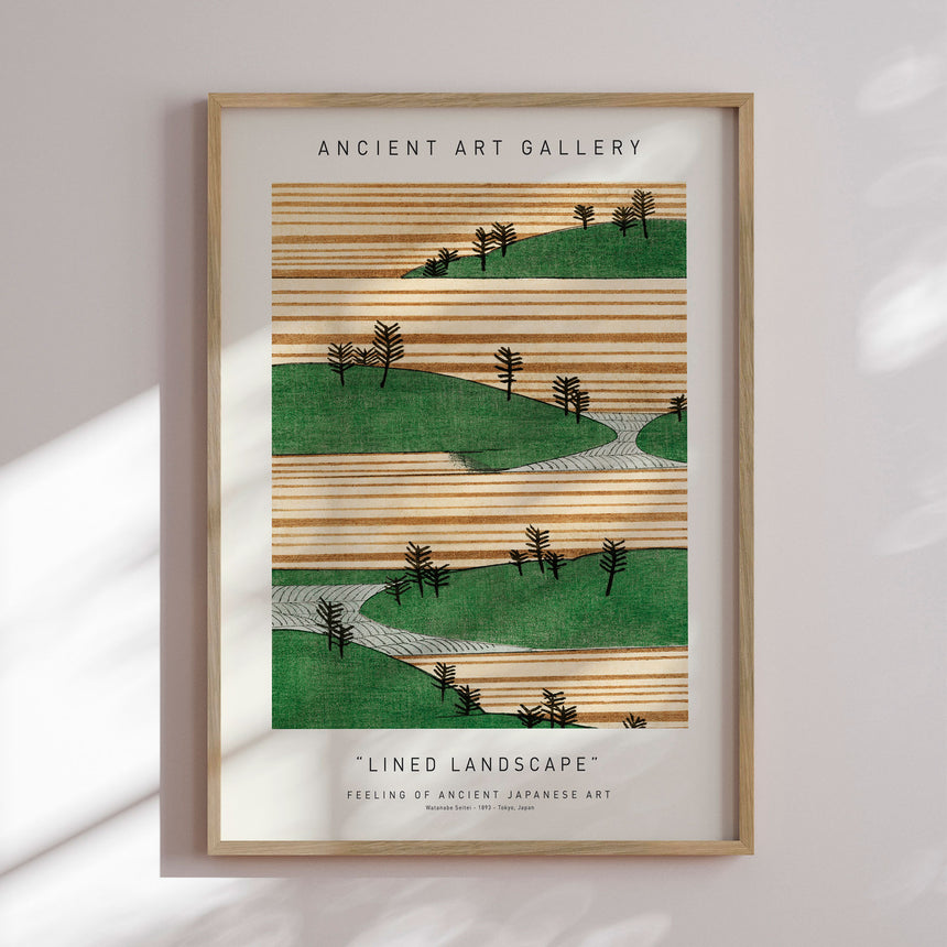 Plakat - Lined Landscape - Ancient Art - Incado
