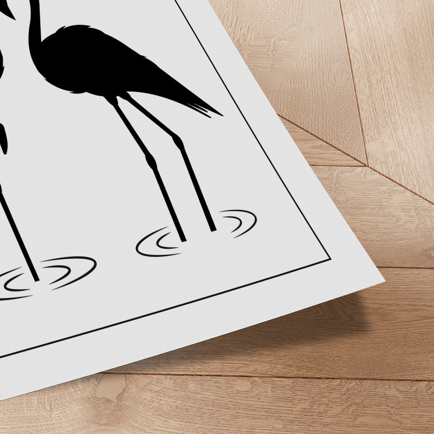 Plakat - Flamingo Sunset - Incado