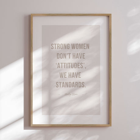 Plakat - We Have Standards - Incado