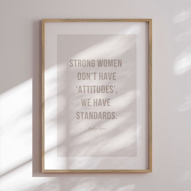 Plakat - We Have Standards - Incado