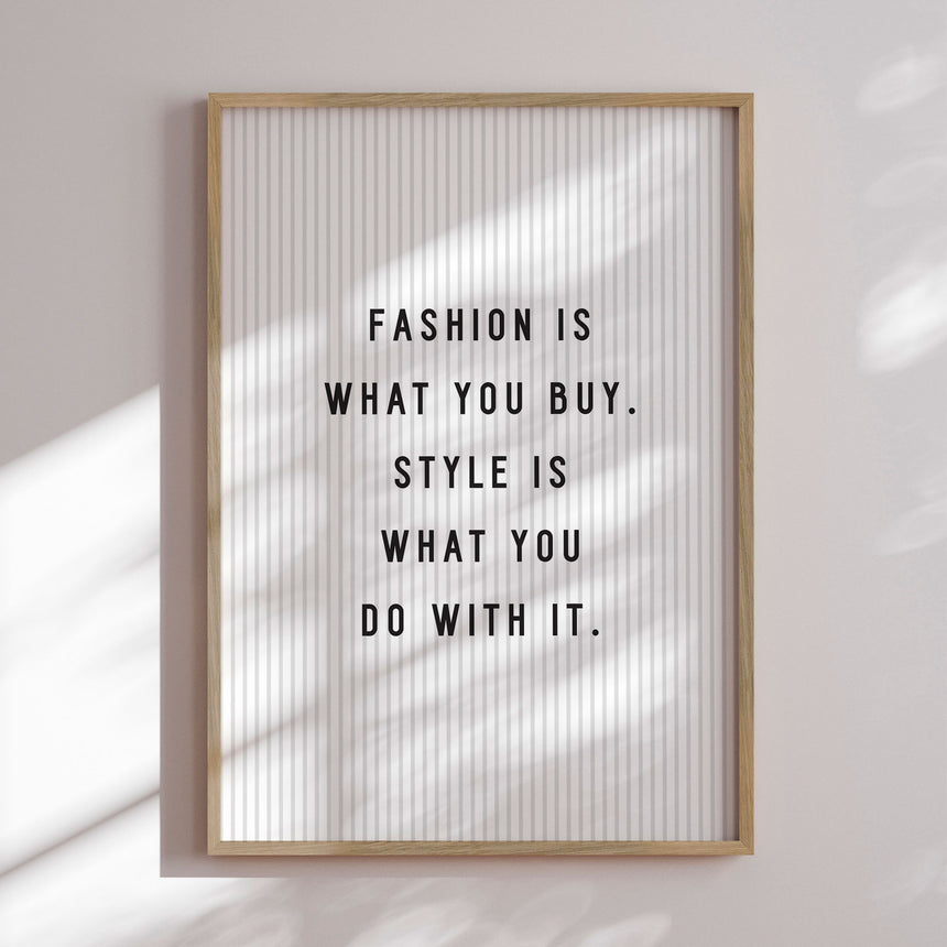 Plakat - Fashion Is - Incado