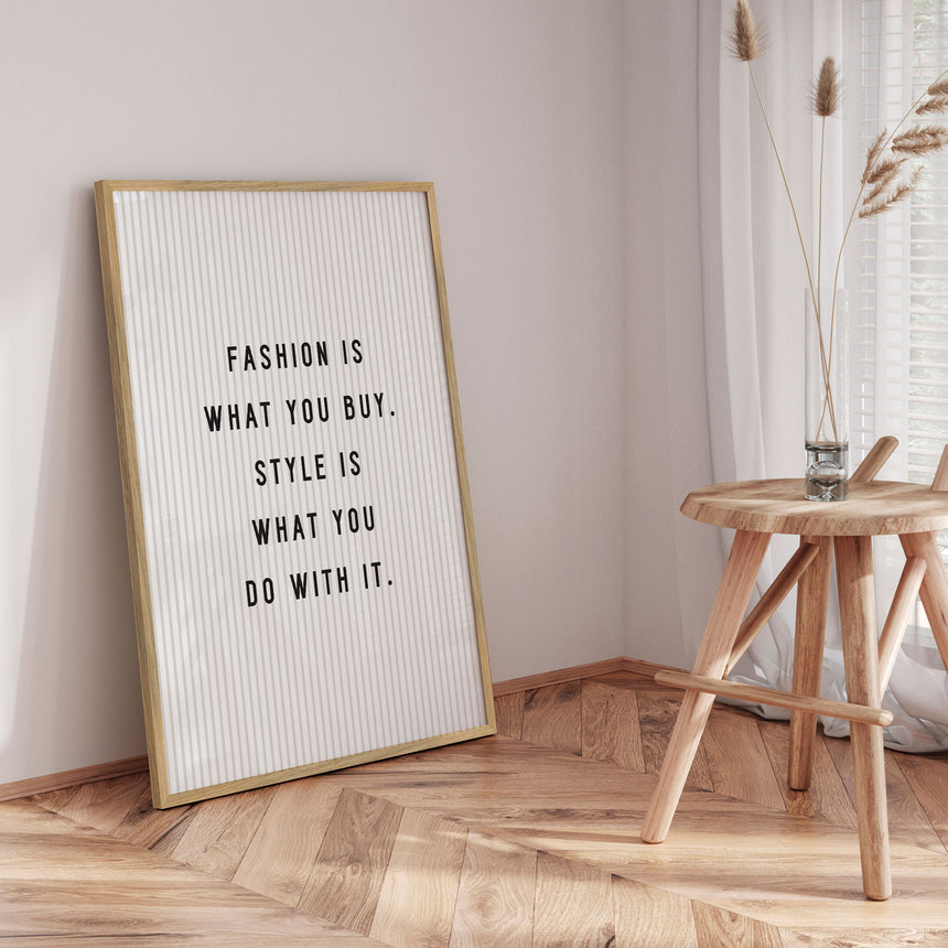 Plakat - Fashion Is - Incado