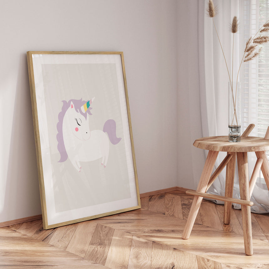 Plakat - Girly Unicorn II - Memory Art - Incado