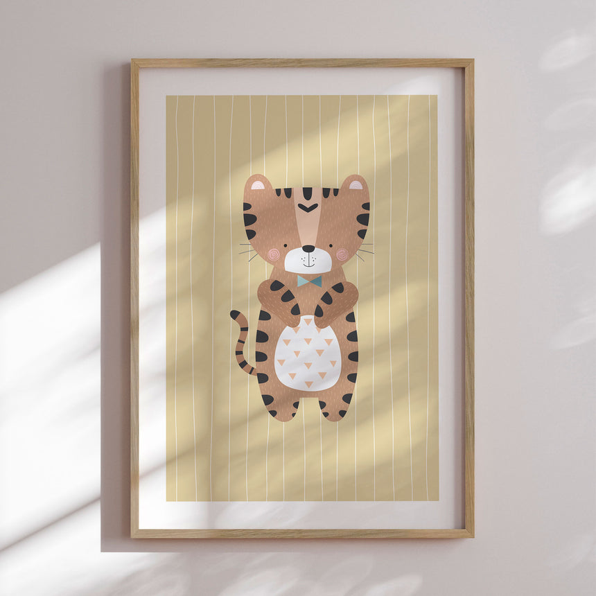 Plakat - Bowtie Tiger - Memory Art - Incado