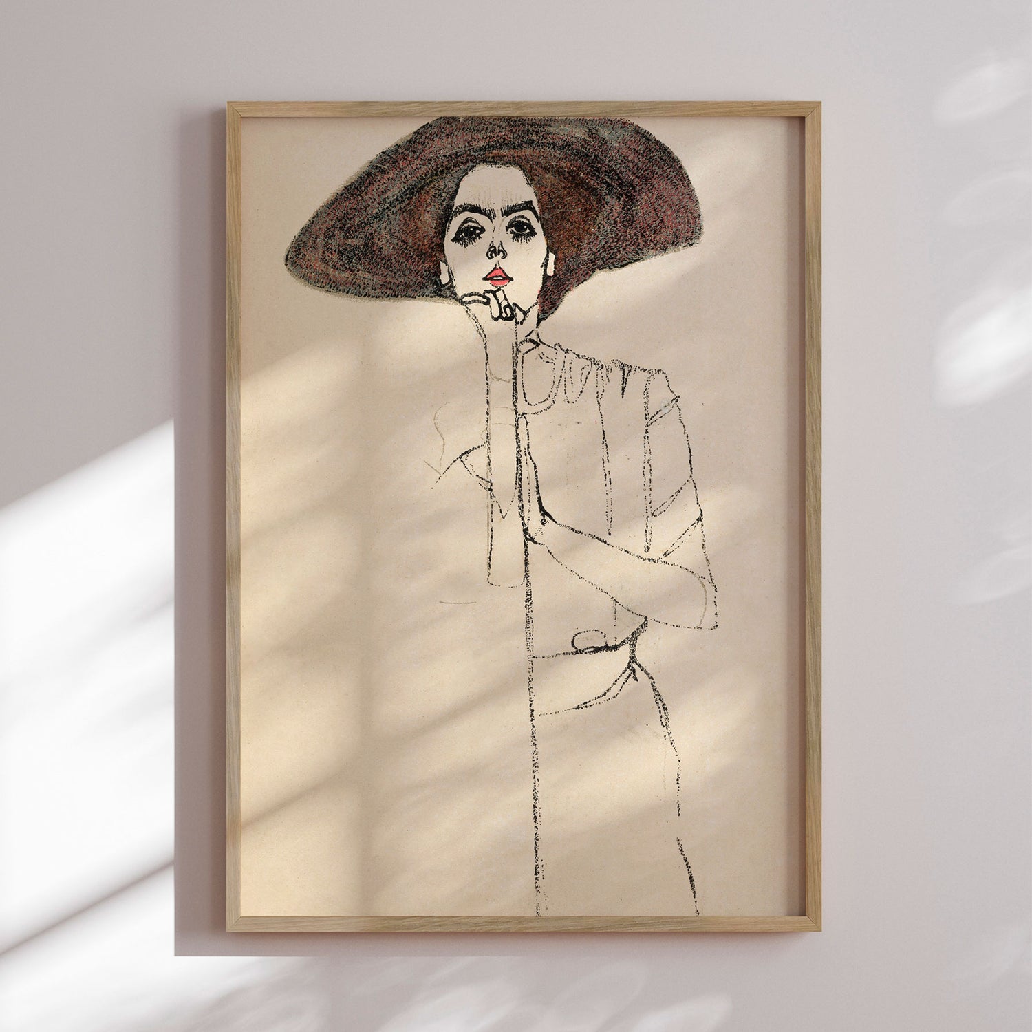 Plakat - Portrait Féminin III - Egon Schiele - Incado