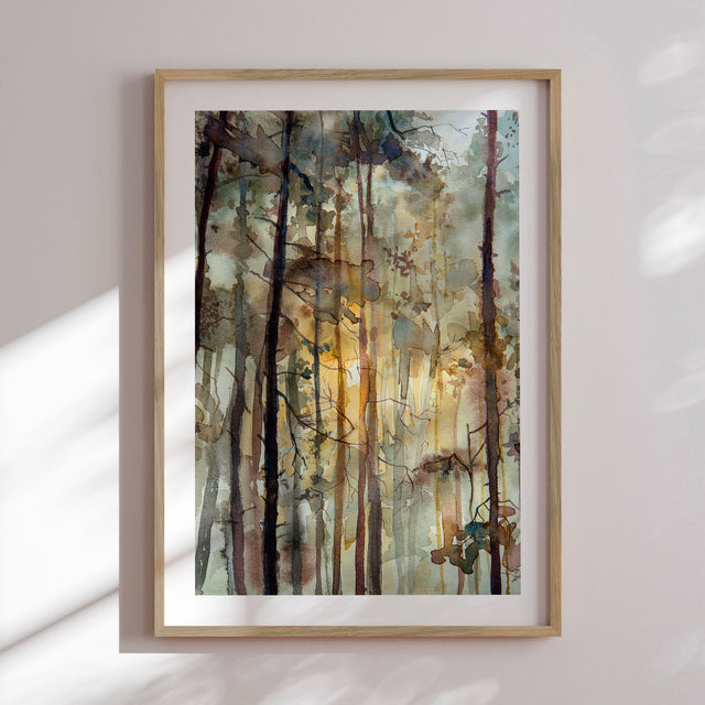 Plakat - Watercolor Forest I - Incado