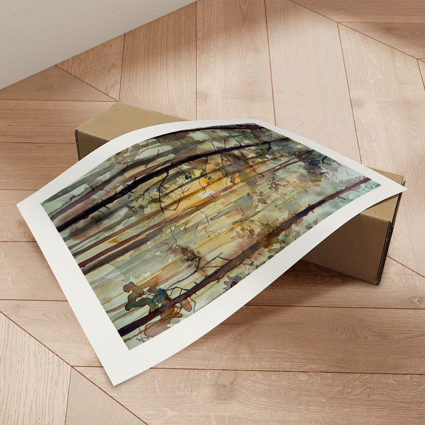 Plakat - Watercolor Forest I - Incado