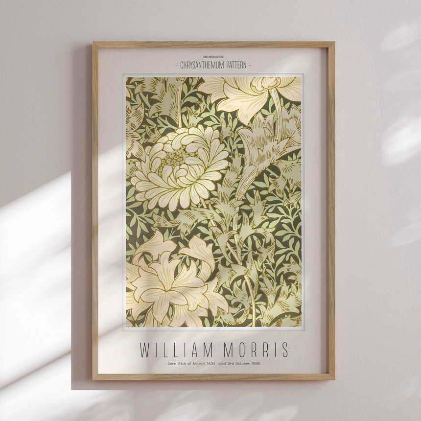 Plakat - Chrysanthemum Pattern - William Morris - Incado