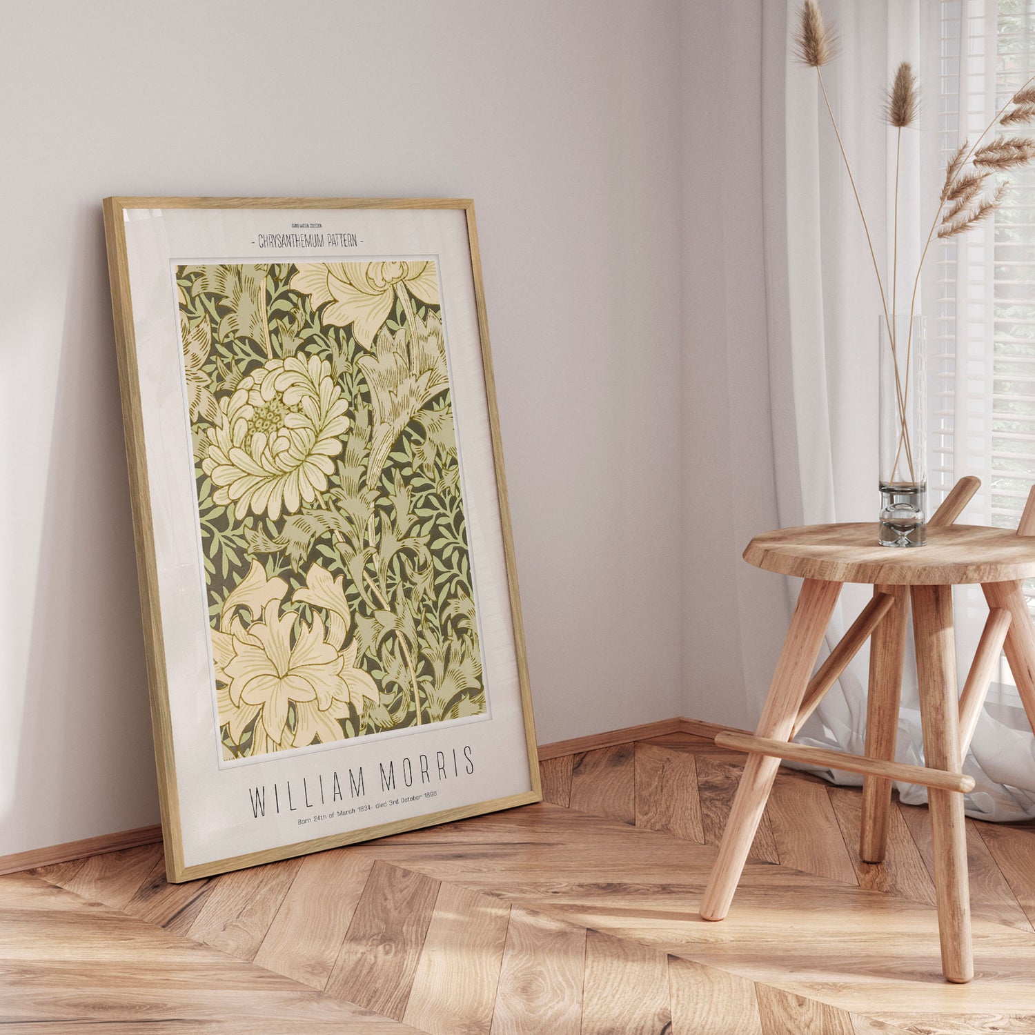 Plakat - Chrysanthemum Pattern - William Morris - Incado