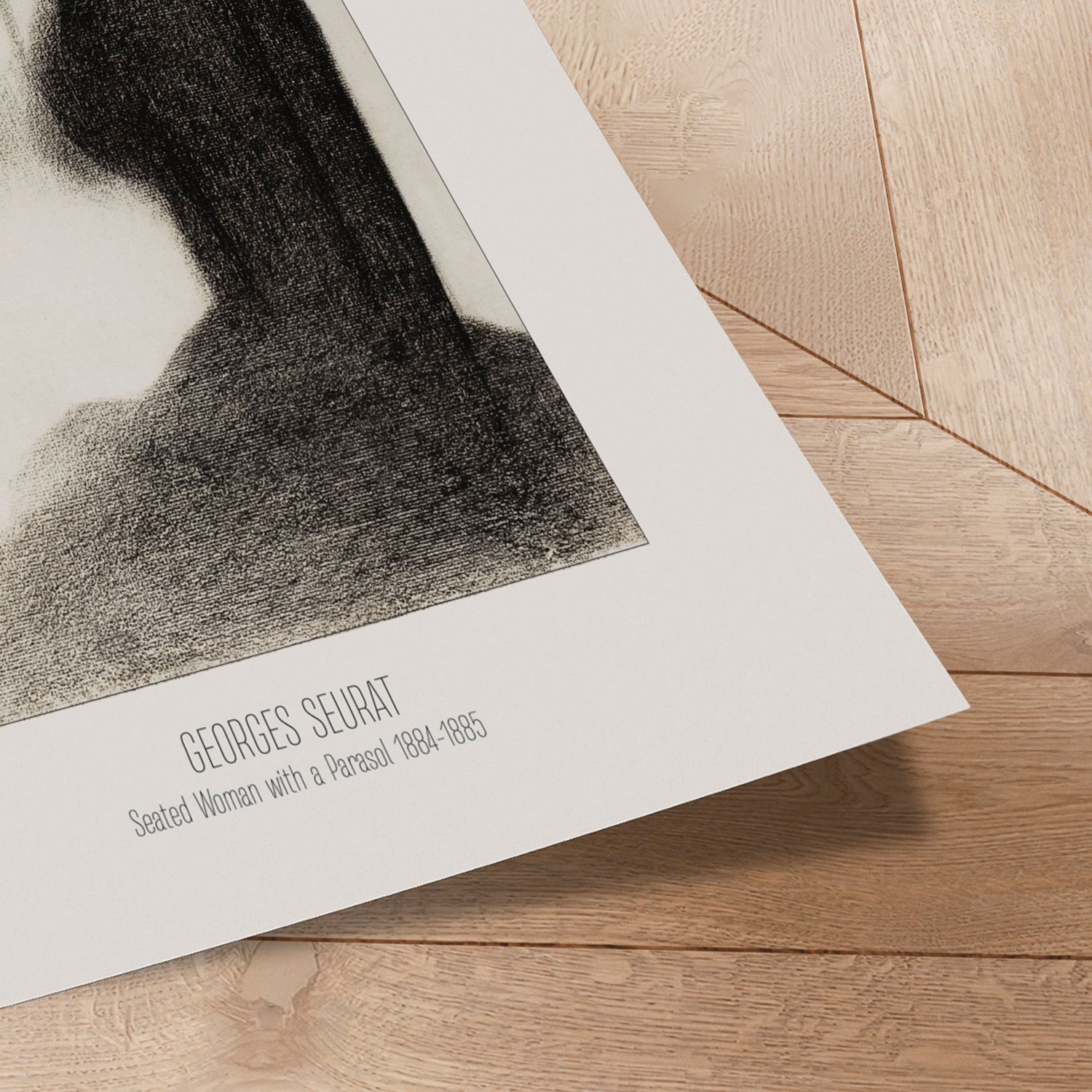 Plakat - Seated Woman with a Parasol - Georges Seurat - Incado