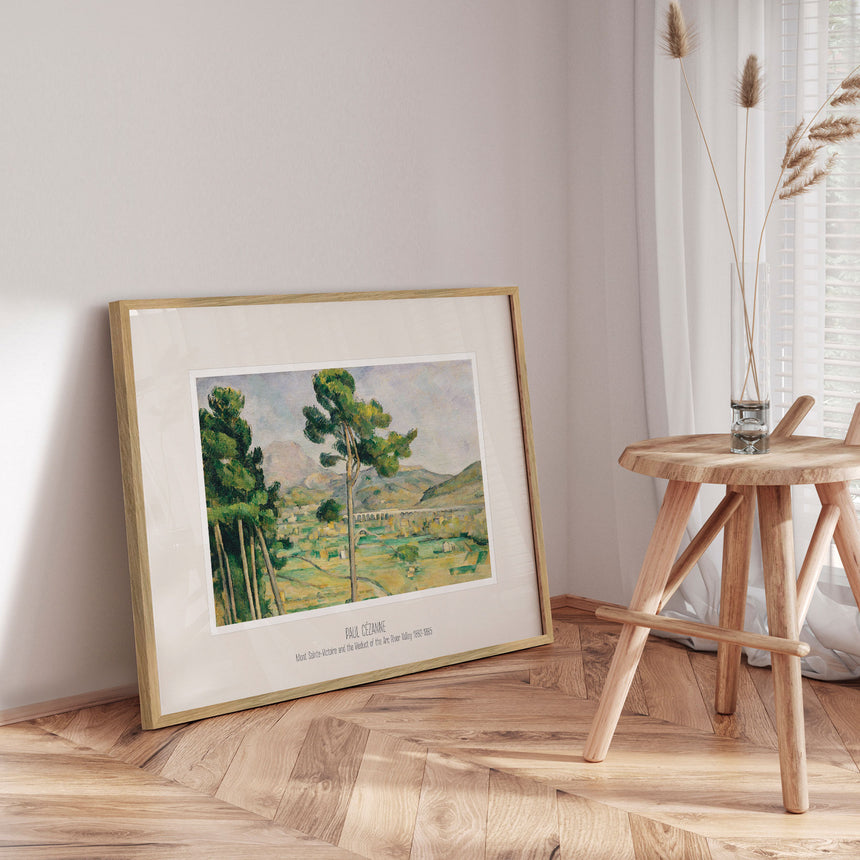 Plakat - Mont Sainte-Victoire and the Viaduct of the Arc River Valley - Incado