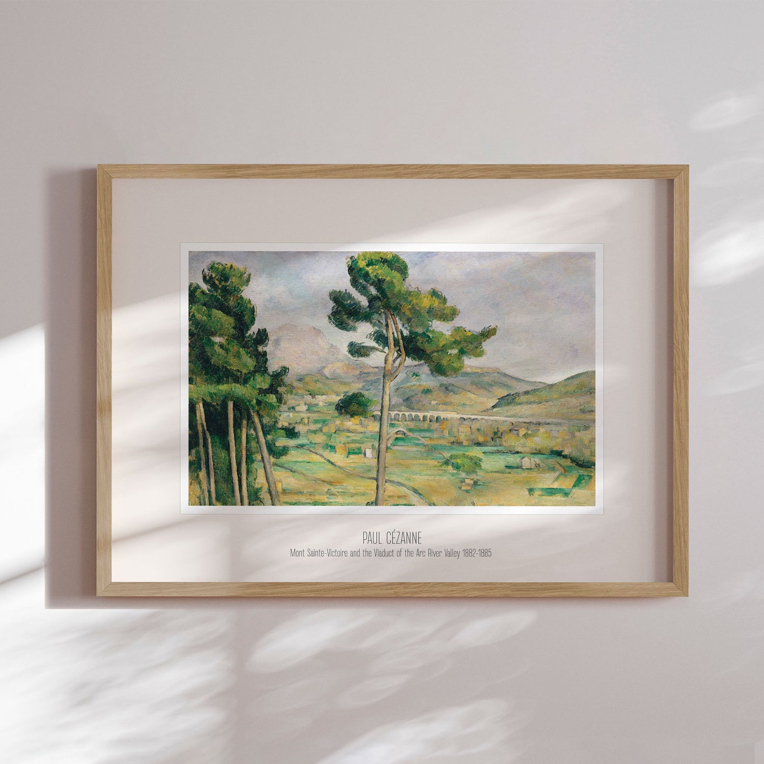 Plakat - Mont Sainte-Victoire and the Viaduct of the Arc River Valley - Incado