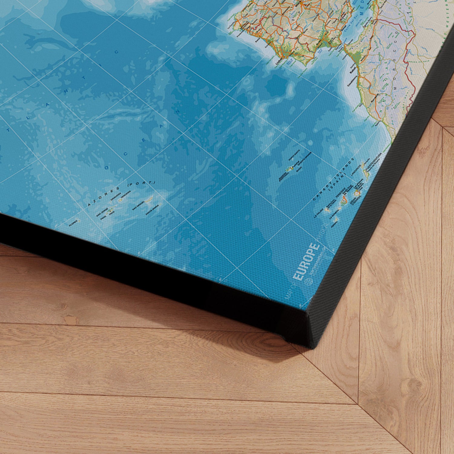 Europakort - Classic - Lærredstryk - Incado