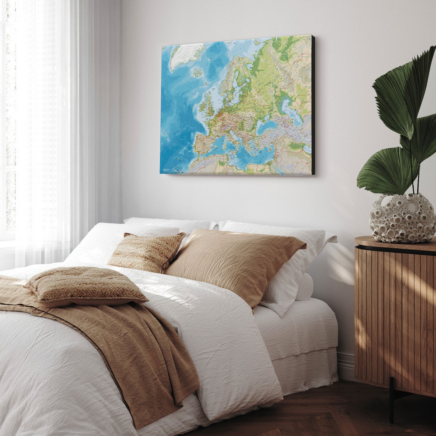 Europakort - Classic - Lærredstryk - Incado