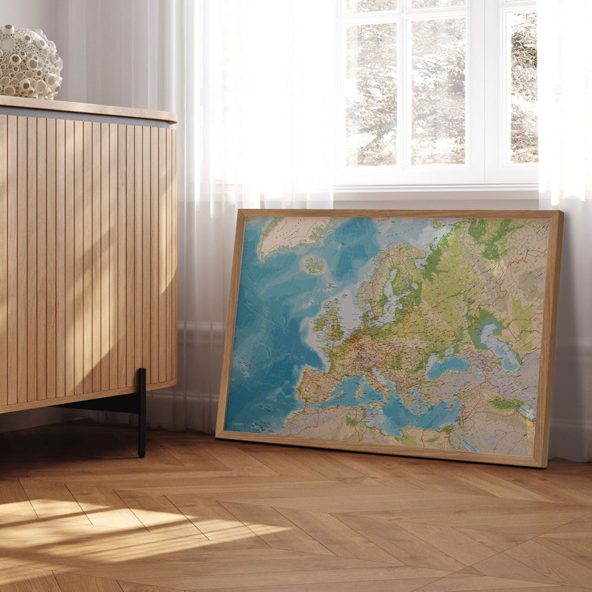 Europakort - Classic - Plakat - Incado