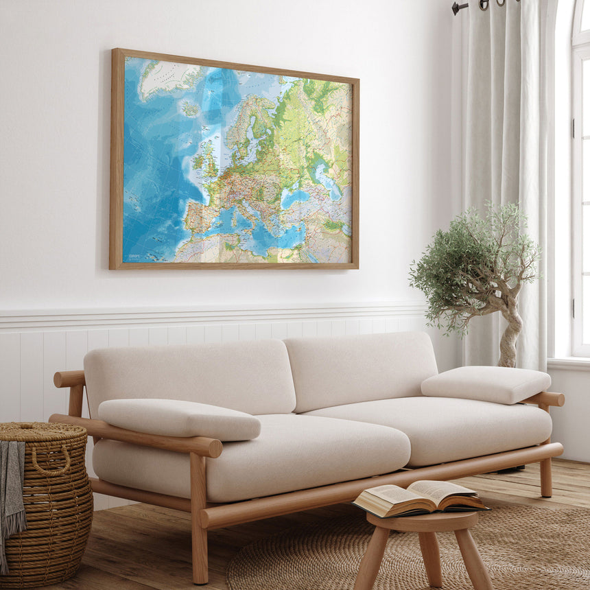 Europakort - Classic - Plakat - Incado