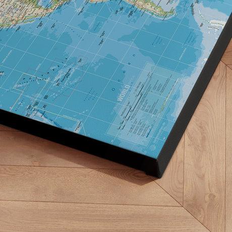 Verdenskort - Classic - Lærredstryk - Incado