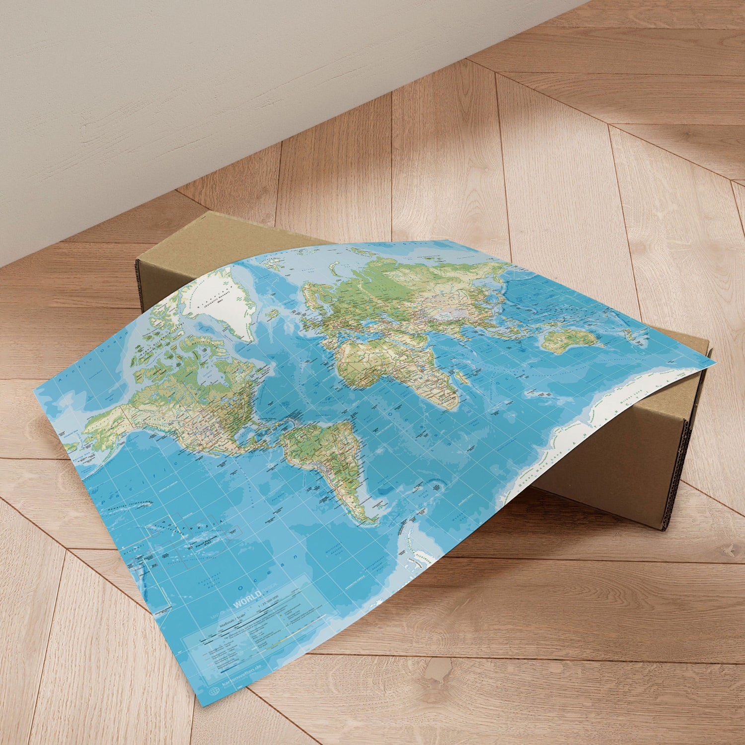 Verdenskort - Classic - Plakat - Incado