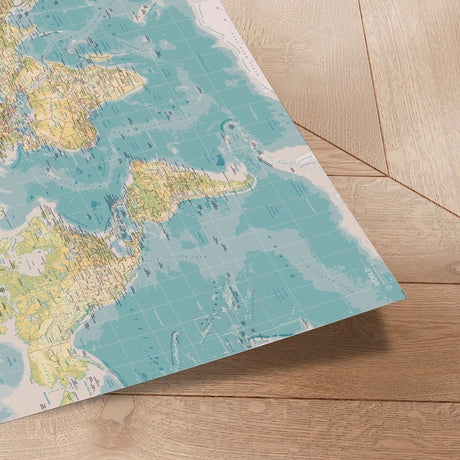 Verdenskort - Retro - Plakat - Incado