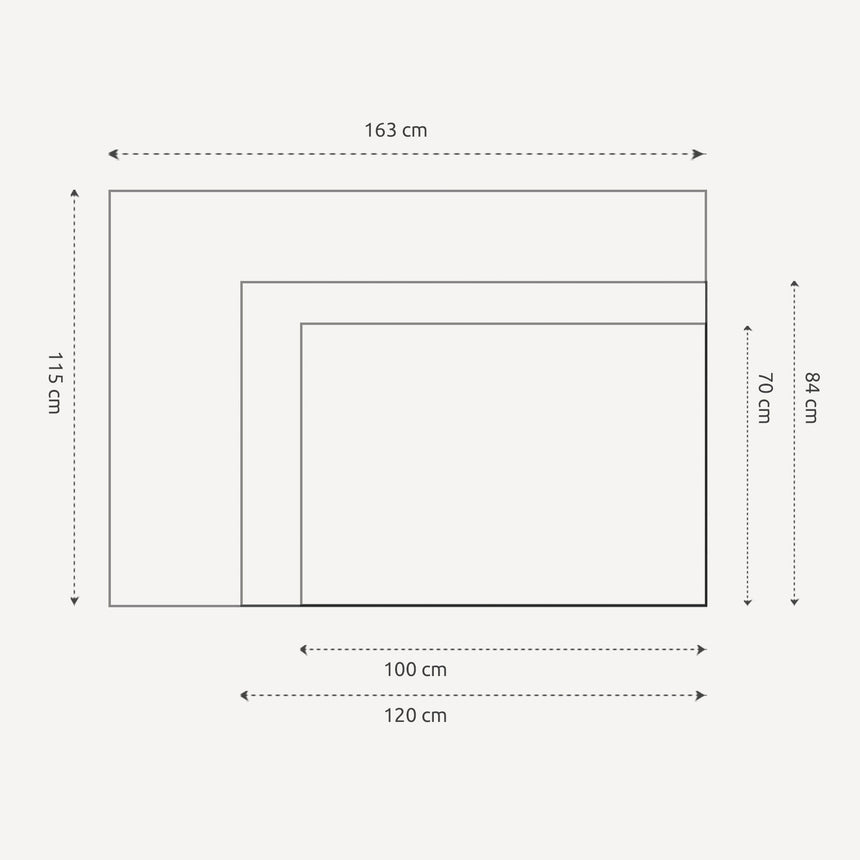 Verdenskort i sort ramme - Ice Blue - Plakat - Incado