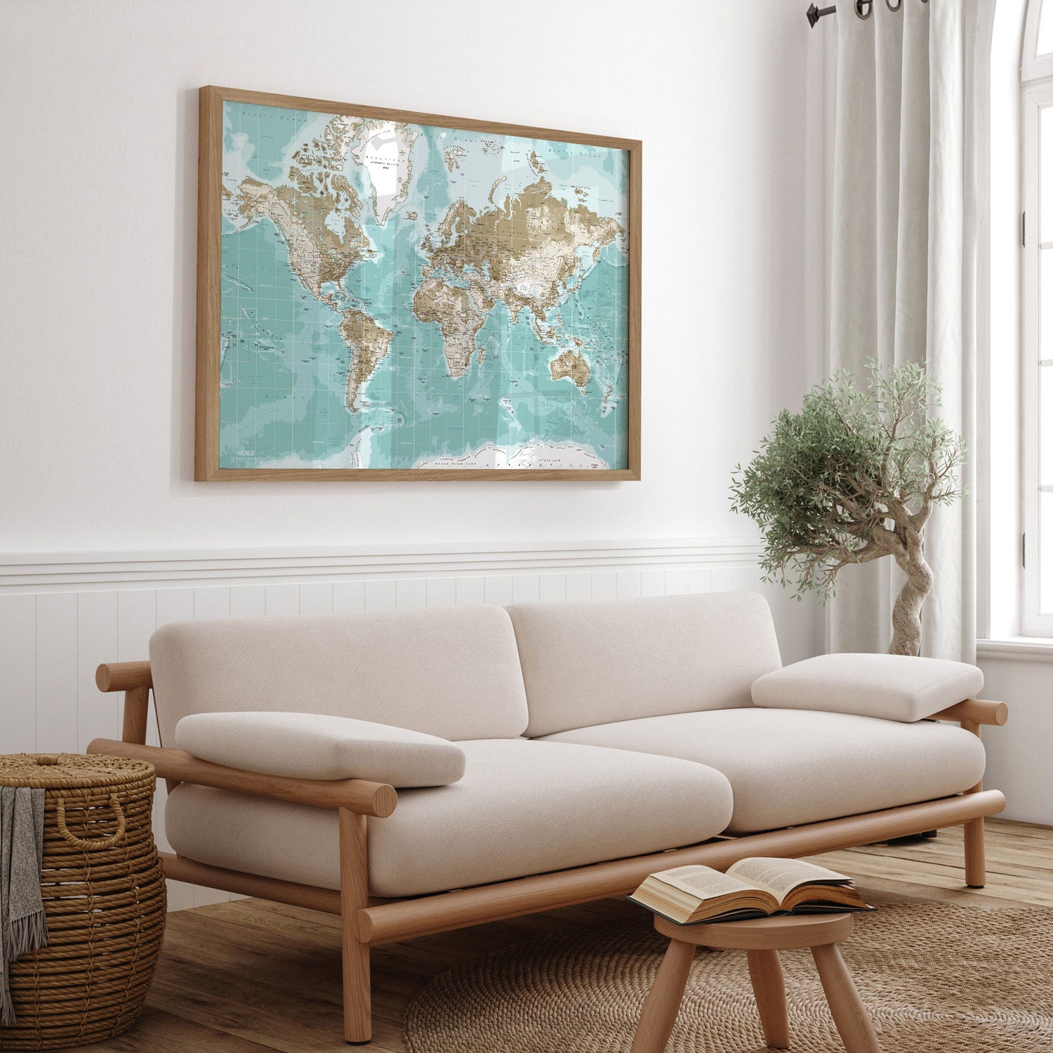 Verdenskort - Winter - Plakat - Incado