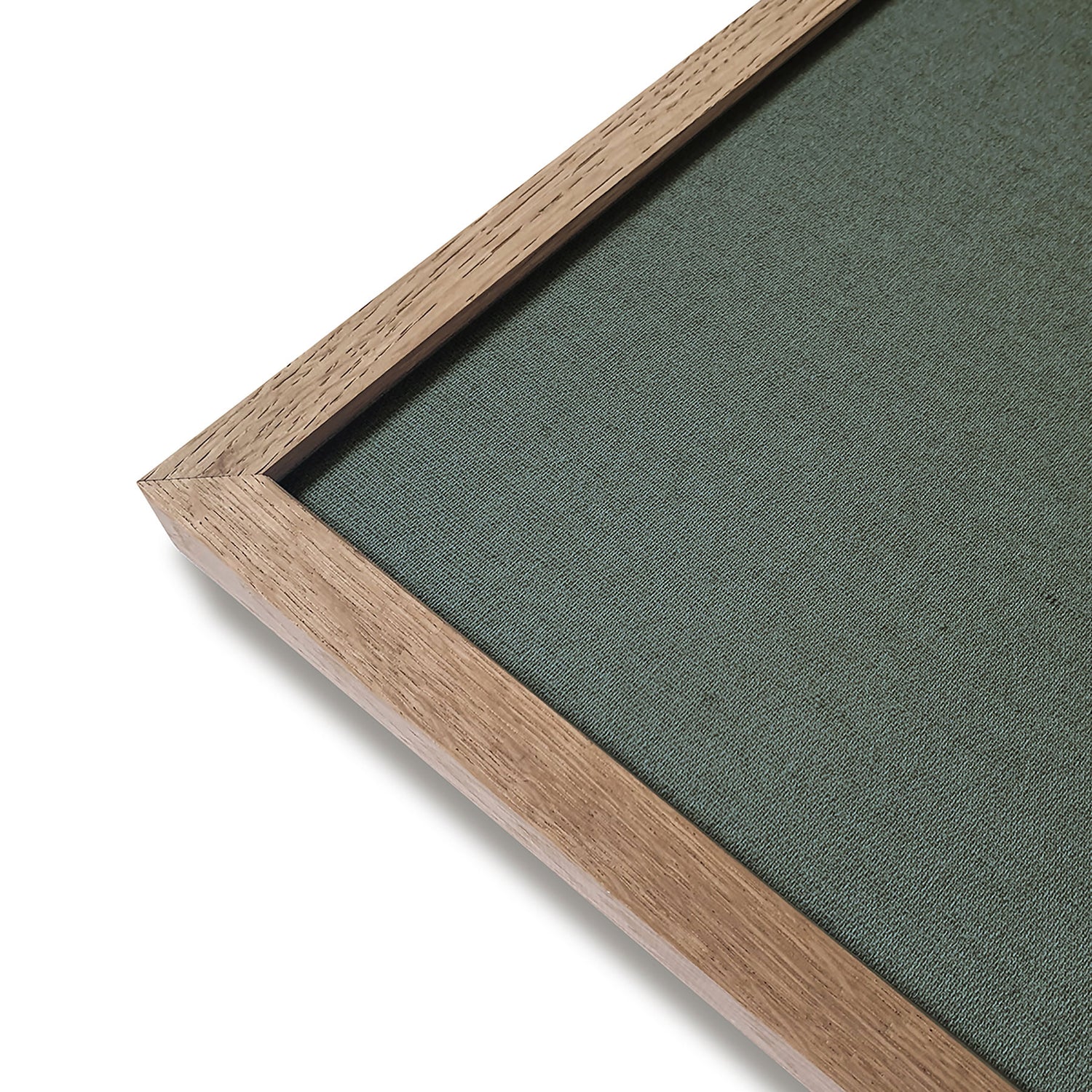 Hør verdenskort med egetræsramme - Carolina - Opslagstavle - Incado