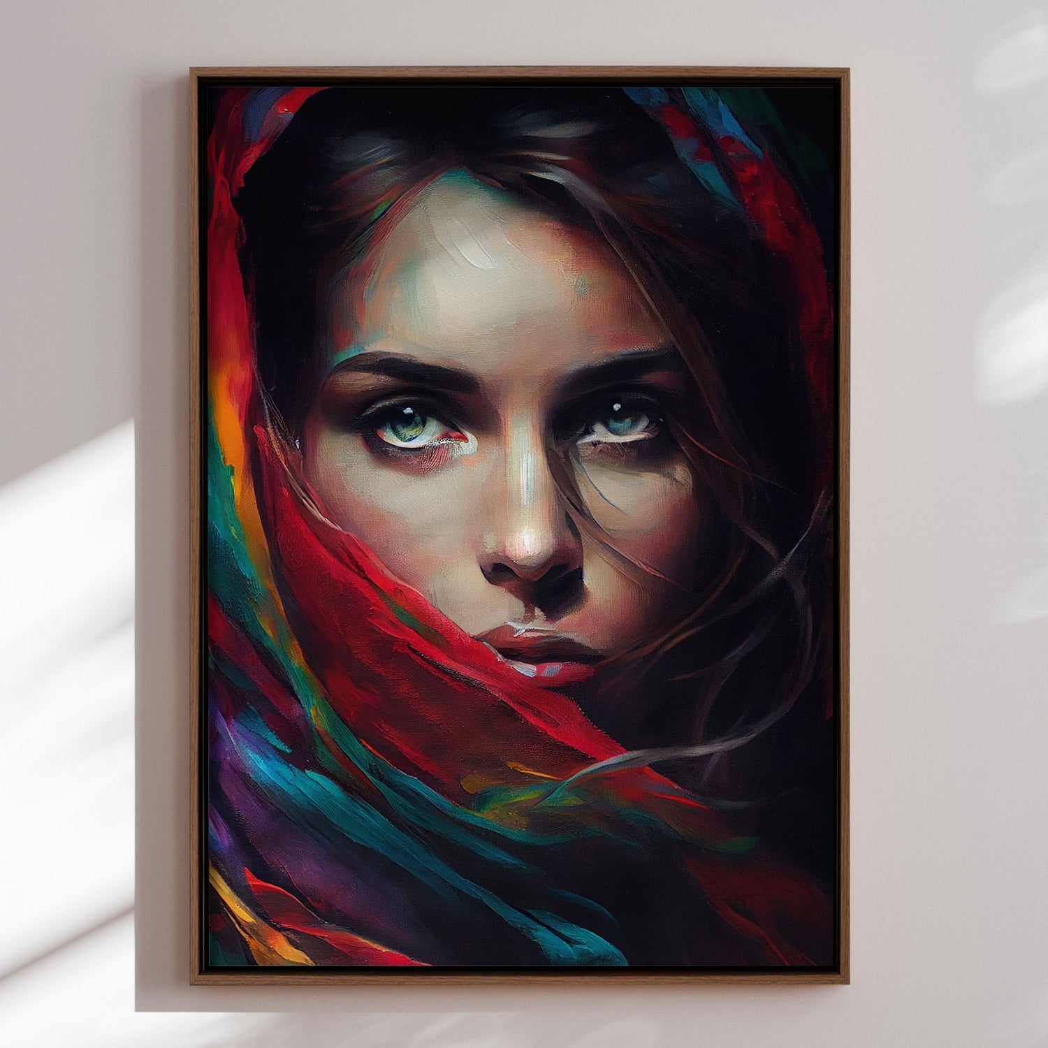 Håndlavet maleri med ramme - Freja - Mixed media - Incado