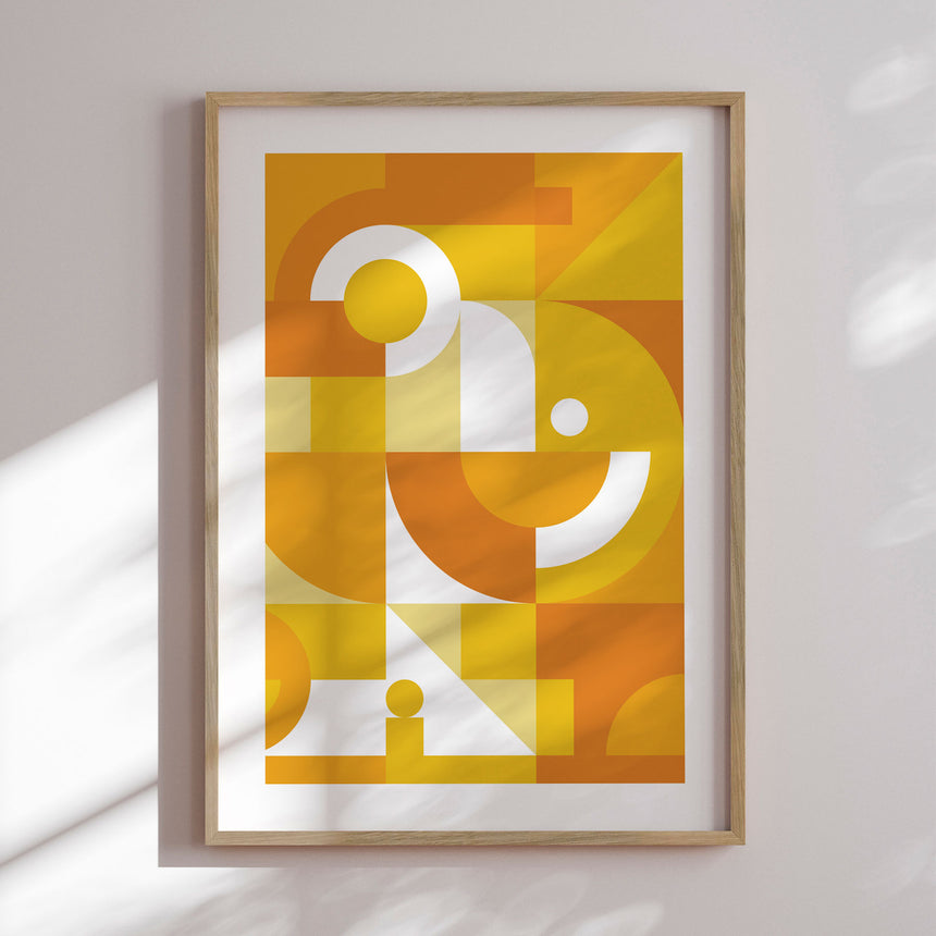 Plakat - Yellow Contours - Incado