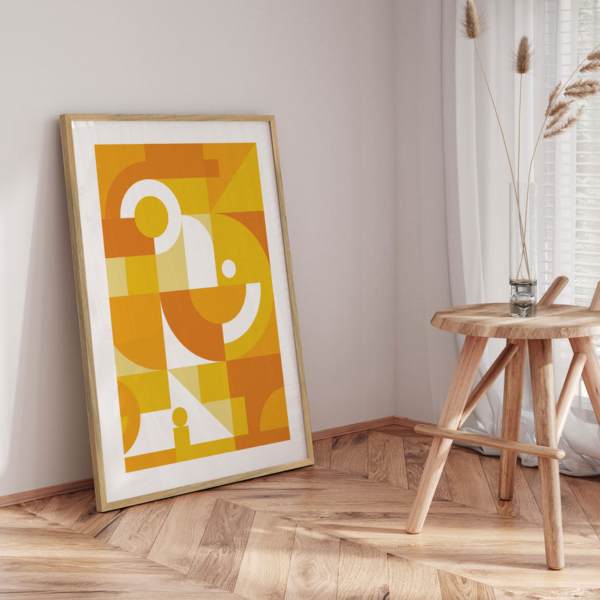 Plakat - Yellow Contours - Incado