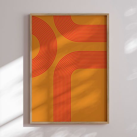 Plakat - Orange Lines - Incado