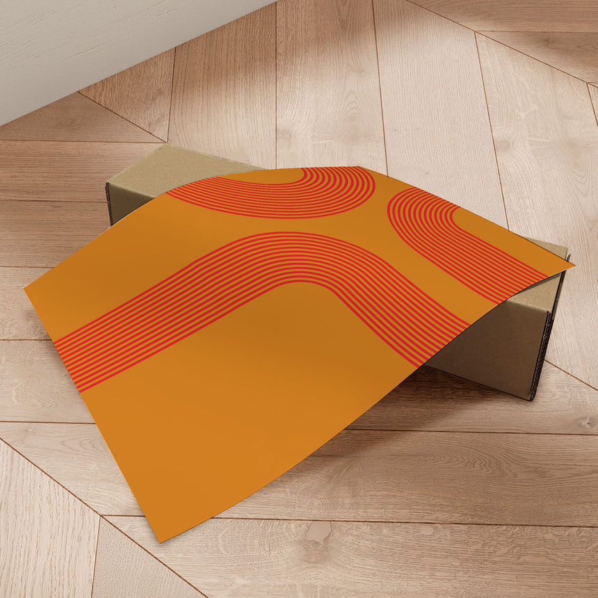 Plakat - Orange Lines - Incado