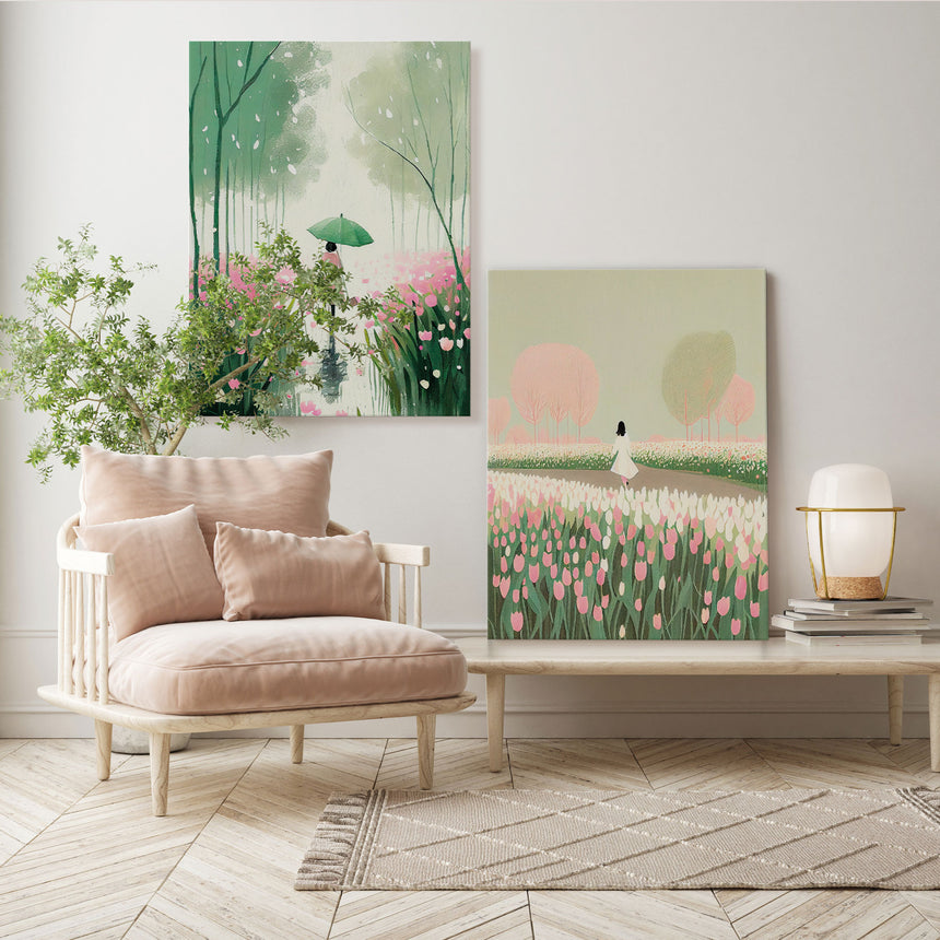 Lærredstryk - Tulip Meadow - Incado