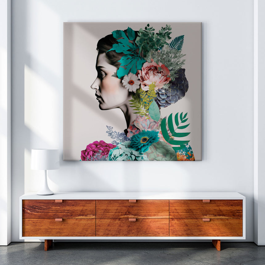 Lærredstryk - Female Flower III - Incado