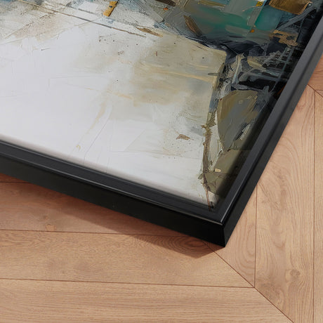 Håndlavet maleri med sort ramme - Abstract Lady - Mixed media - Incado