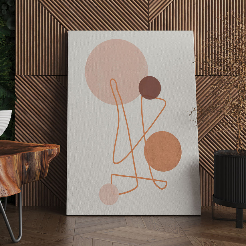 Lærredstryk - Sphere and Lines - Incado