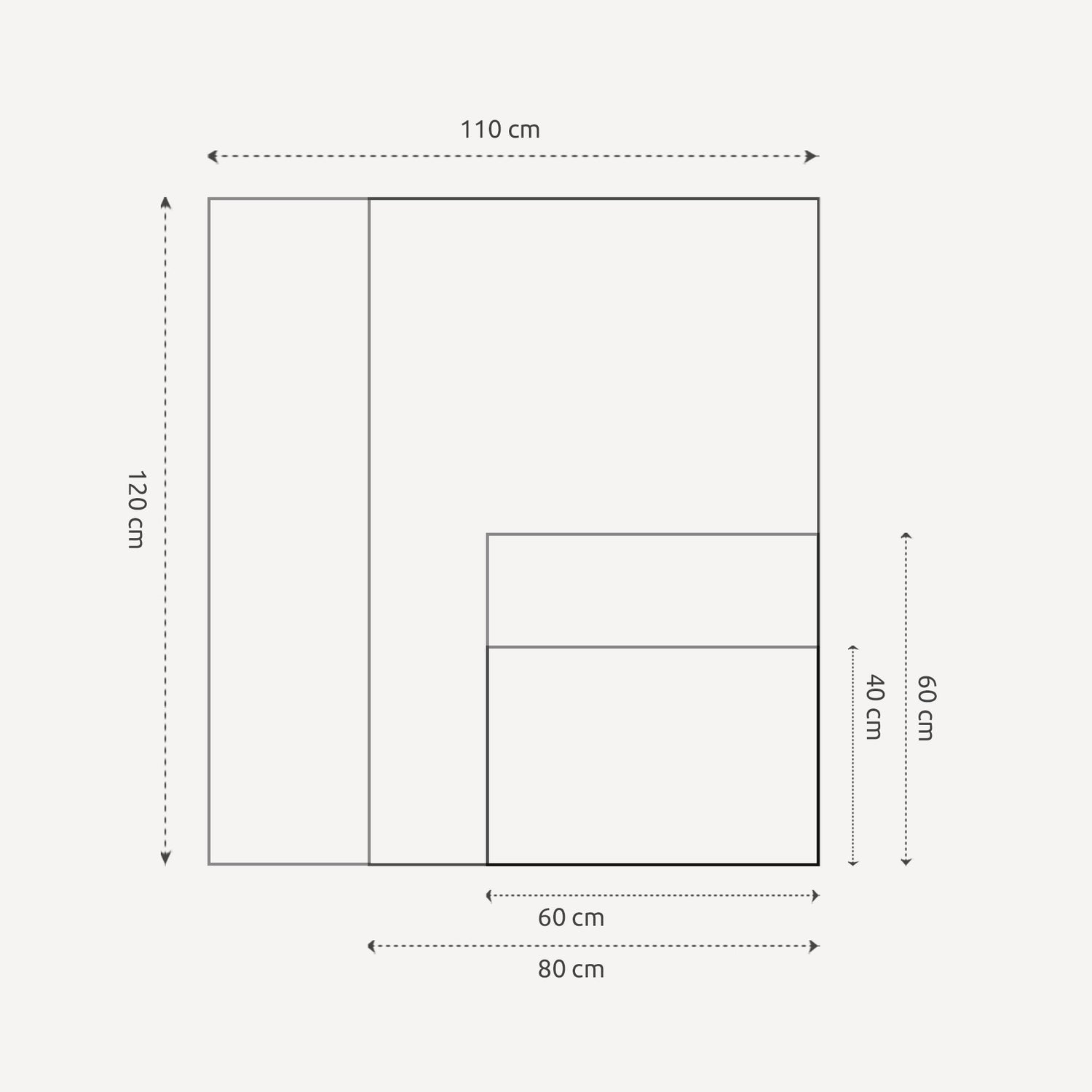Opslagstavle med røget egetræsramme - Coconut Milk - Incado