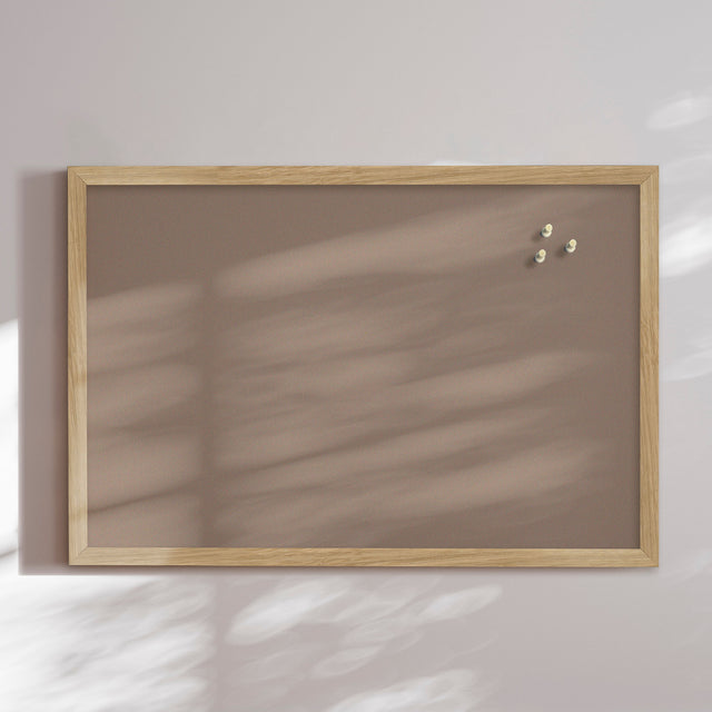 Opslagstavle med egetræsramme - Rich Beige - Incado