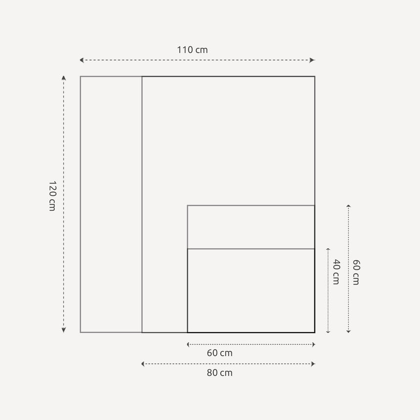 Opslagstavle med røget egetræsramme - Green Symphony - Incado