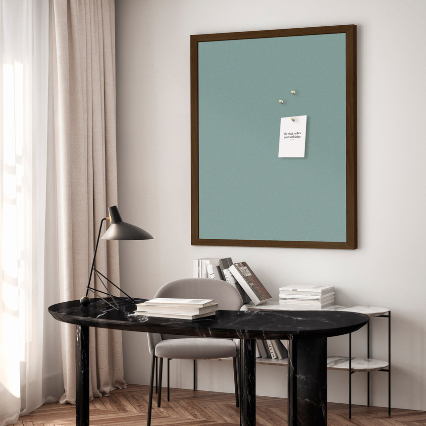 Opslagstavle med røget egetræsramme - Soft Blue - Incado