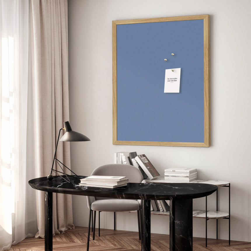 Opslagstavle med egetræsramme - Centurion - Incado