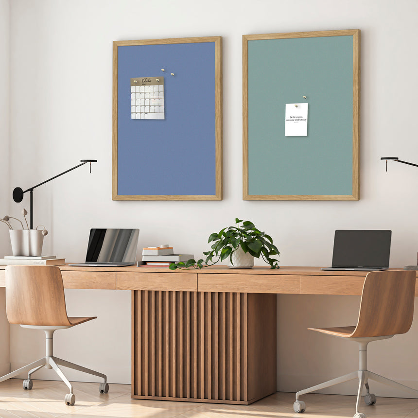 Opslagstavle med egetræsramme - Centurion - Incado